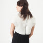 Layered Contrast Dress in Cream/Black